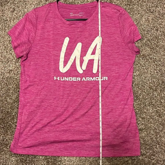 Under Armour Women's Pink T-Shirt size Large - Picture 9 of 9